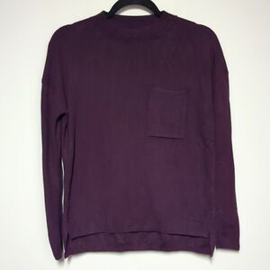 Banana Republic Factory Eggplant Mock Turtleneck Sweater